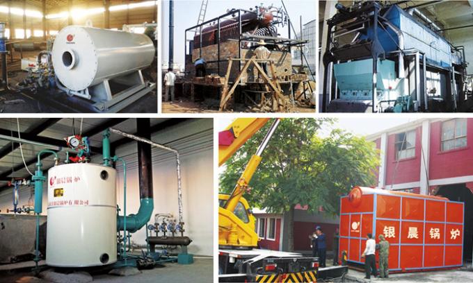 1000Kg/Hr Oil Diesel Fuel Industrial Fire Tube Steam Boiler For Dry Cleaning Machine