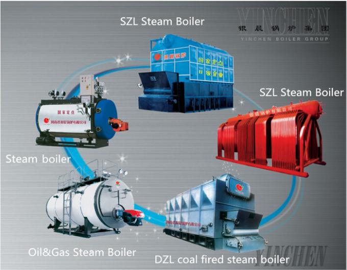 10 TON Coal Wood Fired Steam Boiler Chain Grate Stoker High Efficiency