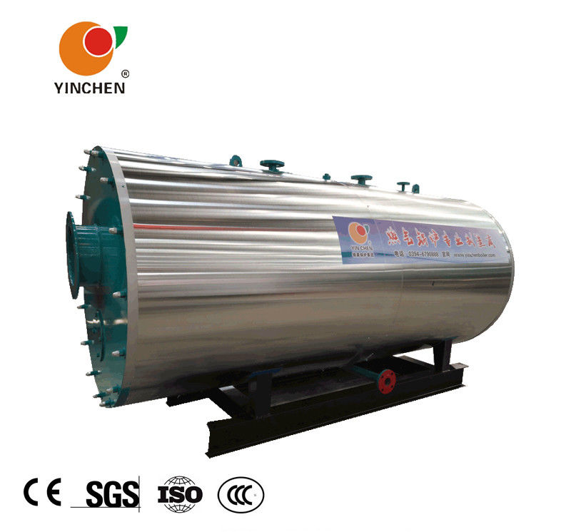 Oil Gas Fuel 3 Pass Smoke Tube Boiler , Industrial Gas Boiler Compact Structure