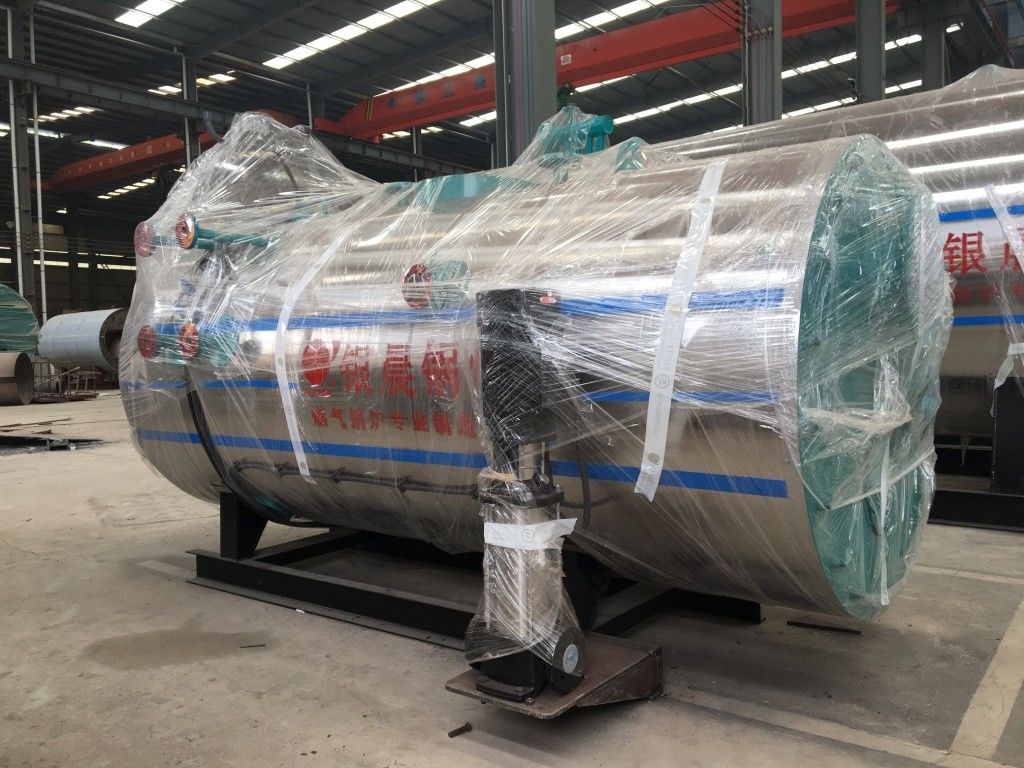 Easily Packaged 500kg WNS0.5 Horizontal Oil Gas Fired Steam Boiler With Baltur Burner