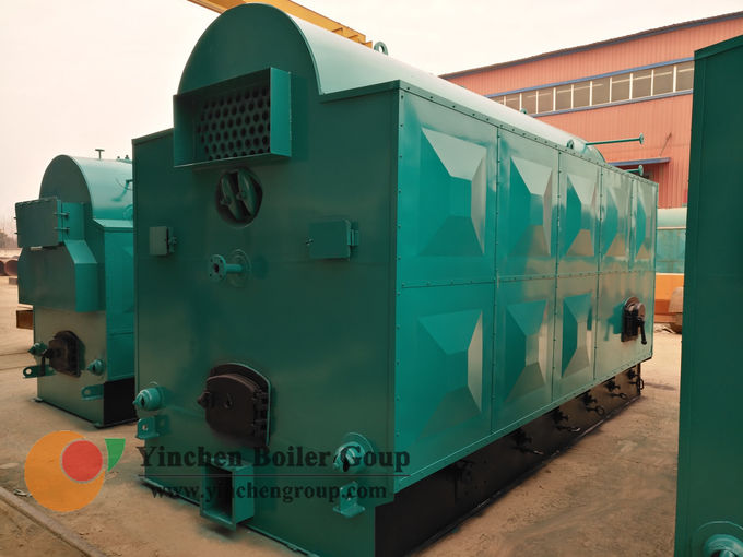 DZL 1-20 t/h 1.0-1.25mpa automatic feeding and slagging horizontal there return chain grate coal fired boiler efficiency