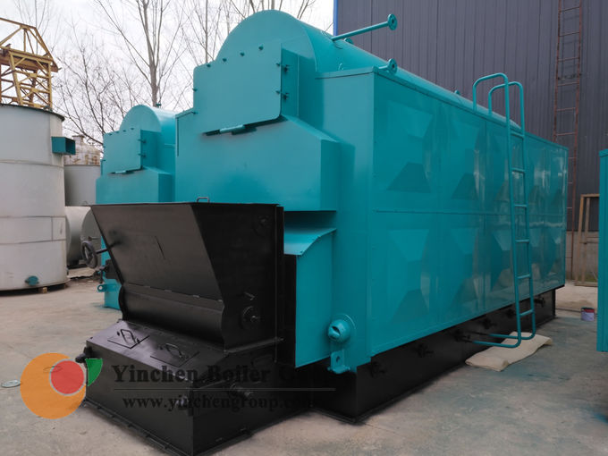 DZL 1-20 t/h 1.0-1.25mpa automatic feeding and slagging horizontal there return chain grate coal fired boiler efficiency