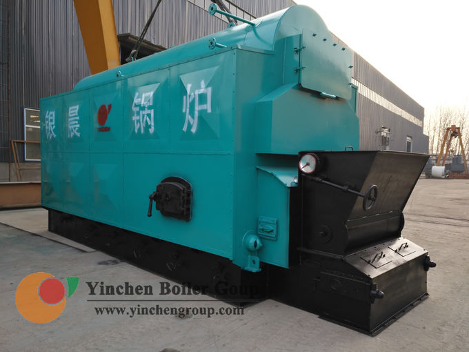 1-20 t/h steam temperature 184-194C automatic feeding and slagging horizontal chain grate coal boiler efficiency