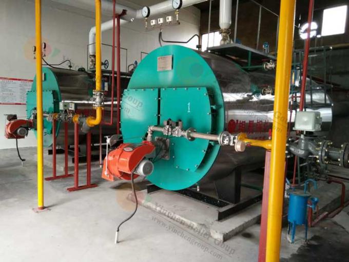 30-1300hp Industrial Gas Fired Boilers / Textile Industry Horizontal Steam Boiler