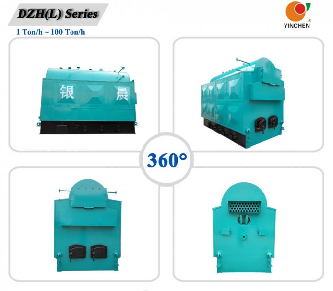 Industrial Fixed Grate Wood Chip Steam Boiler Three Pass For Medicine Industry