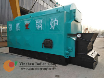 Hot Water Biomass Fired Steam Boiler / Wood Pellet Traveling Grate Stoker Boiler