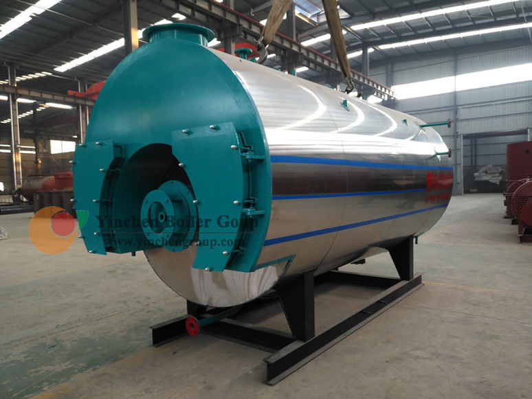 Three Pass Fire Tube Oil Fired Boiler Efficiency / Industrial Heating Boilers